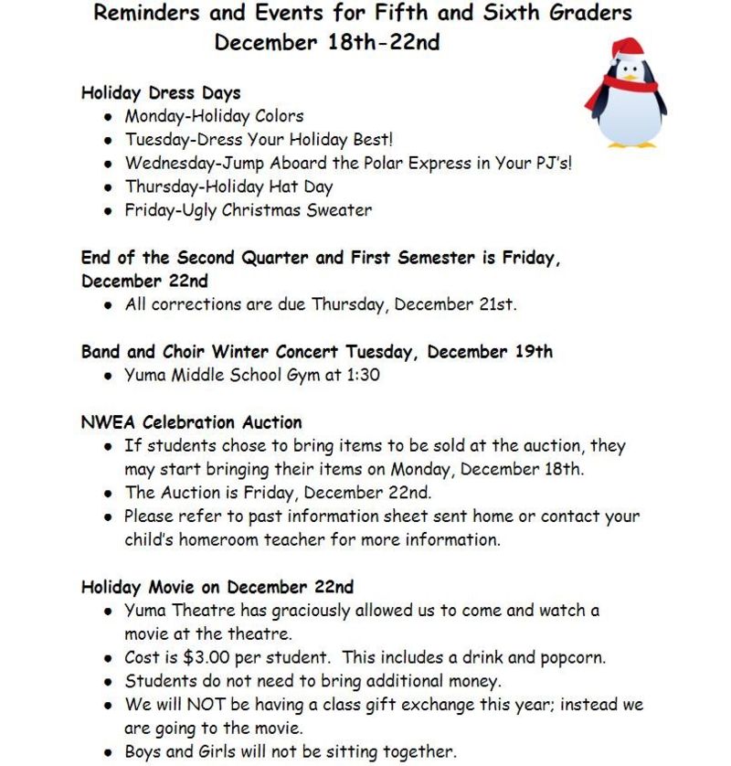 5/6 December 18-22