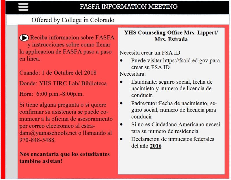 FAFSA Workshop