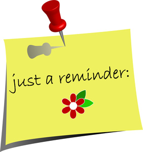 Just a reminder